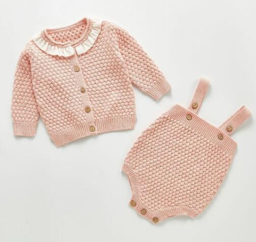 Baby Knitted Sweater Romper Set - Image 4