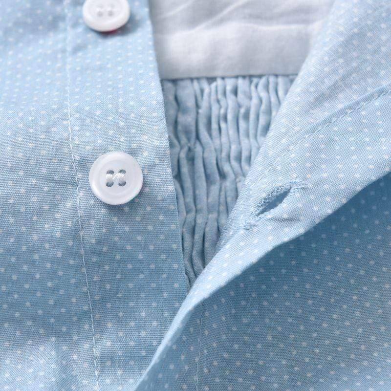 Blue Polka Dot Romper - Image 3