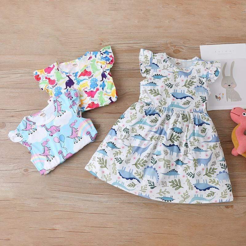 Girls Dinosaur Dress - Image 9