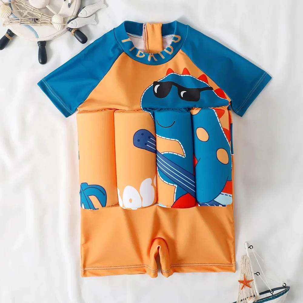 One-Piece Floatable Kids Swimsuit - Image 11