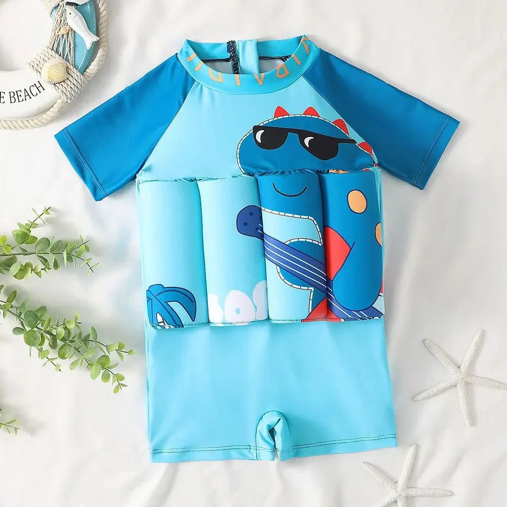 One-Piece Floatable Kids Swimsuit - Image 12