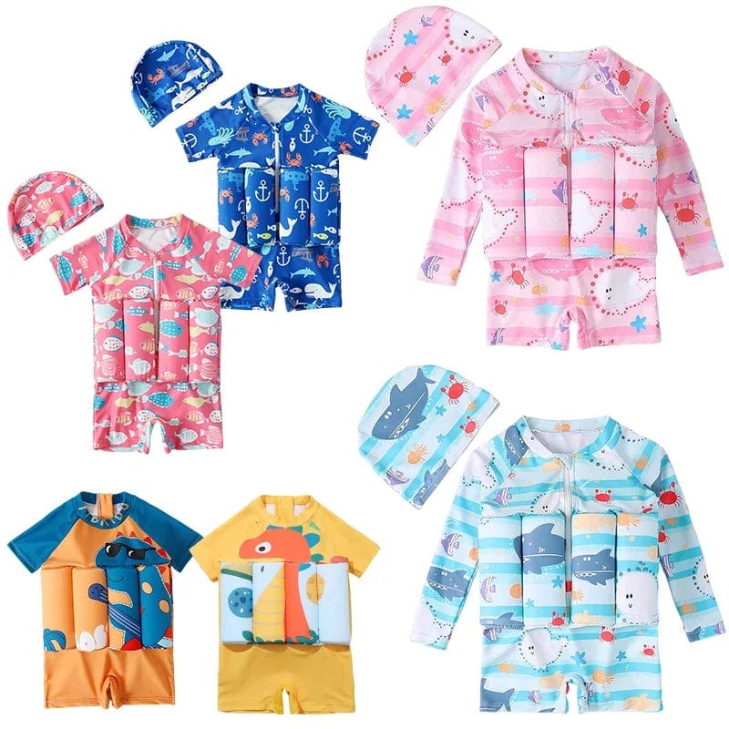 One-Piece Floatable Kids Swimsuit - Image 4