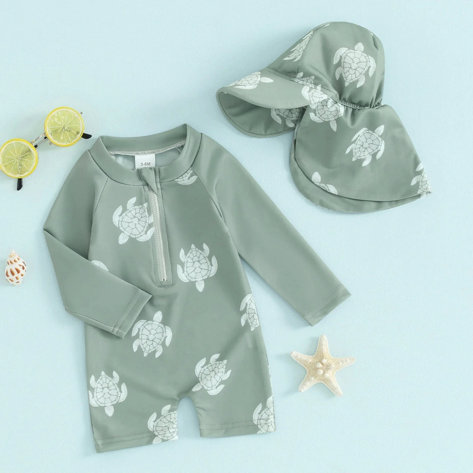 Toddler Long Sleeve Swimwear Set - Image 4